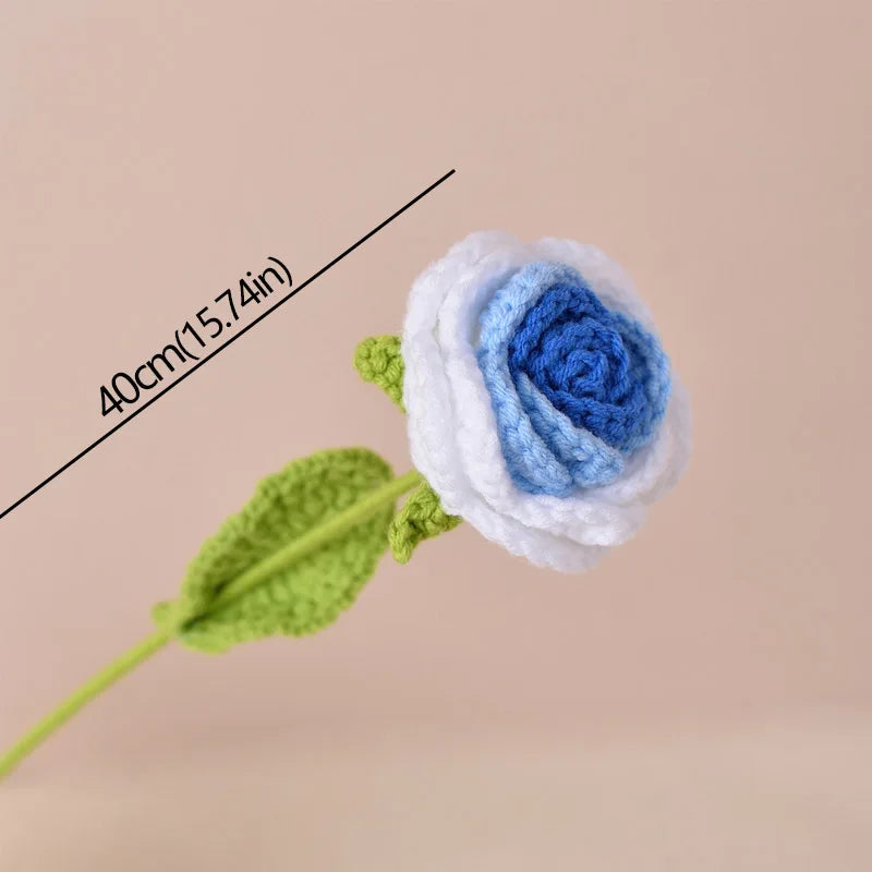 Timeless knitted roses