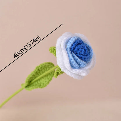 Timeless knitted roses