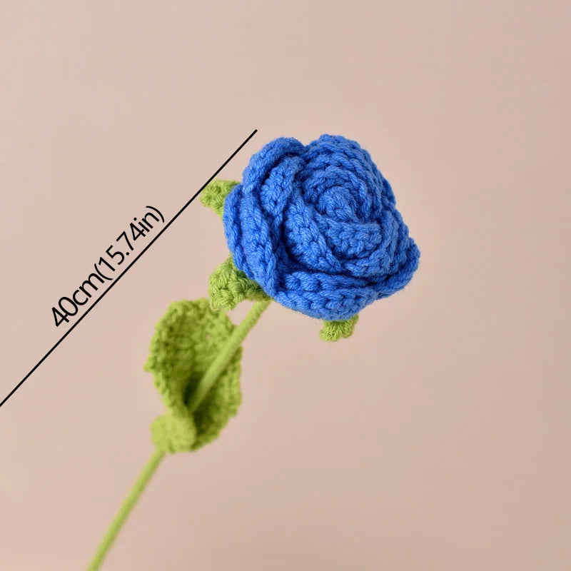 Timeless knitted roses