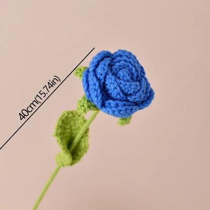 Timeless knitted roses