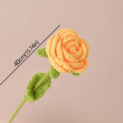 Timeless knitted roses
