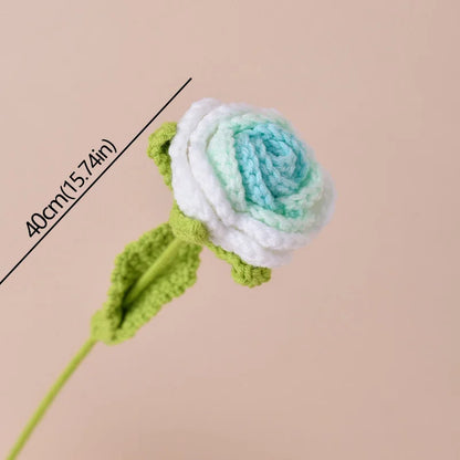 Timeless knitted roses