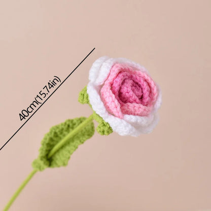 Timeless knitted roses