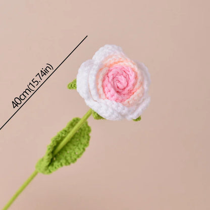 Timeless knitted roses