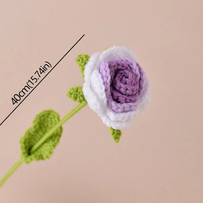 Timeless knitted roses