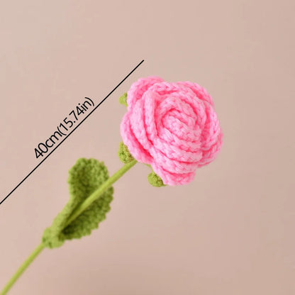 Timeless knitted roses