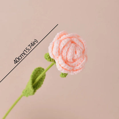 Timeless knitted roses