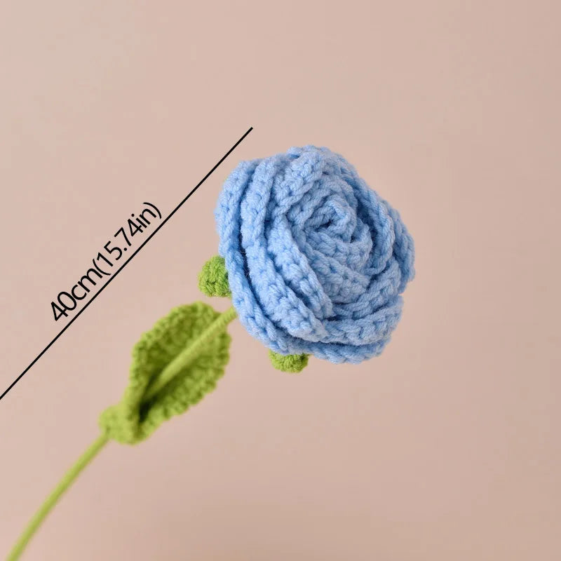Timeless knitted roses