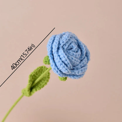 Timeless knitted roses